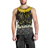Flores de Mayo and Filipino Fiesta Men Tank Top The Sun-Jasmine and Polynesian Yakan Tattoo Barong Style