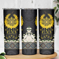 Flores de Mayo and Filipino Fiesta Skinny Tumbler The Sun-Jasmine and Polynesian Yakan Tattoo Barong Style