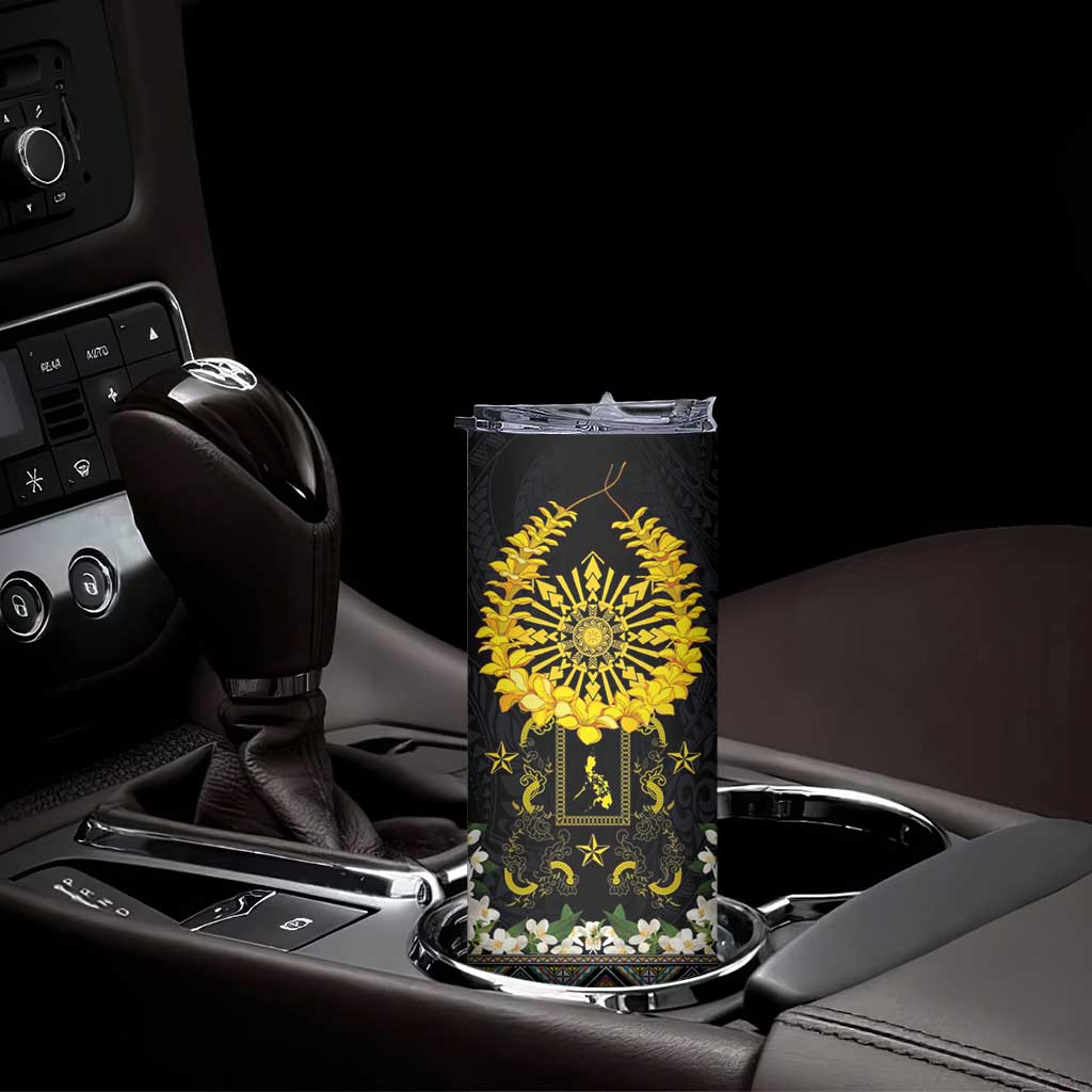 Flores de Mayo and Filipino Fiesta Skinny Tumbler The Sun-Jasmine and Polynesian Yakan Tattoo Barong Style