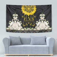 Flores de Mayo and Filipino Fiesta Tapestry The Sun-Jasmine and Polynesian Yakan Tattoo Barong Style