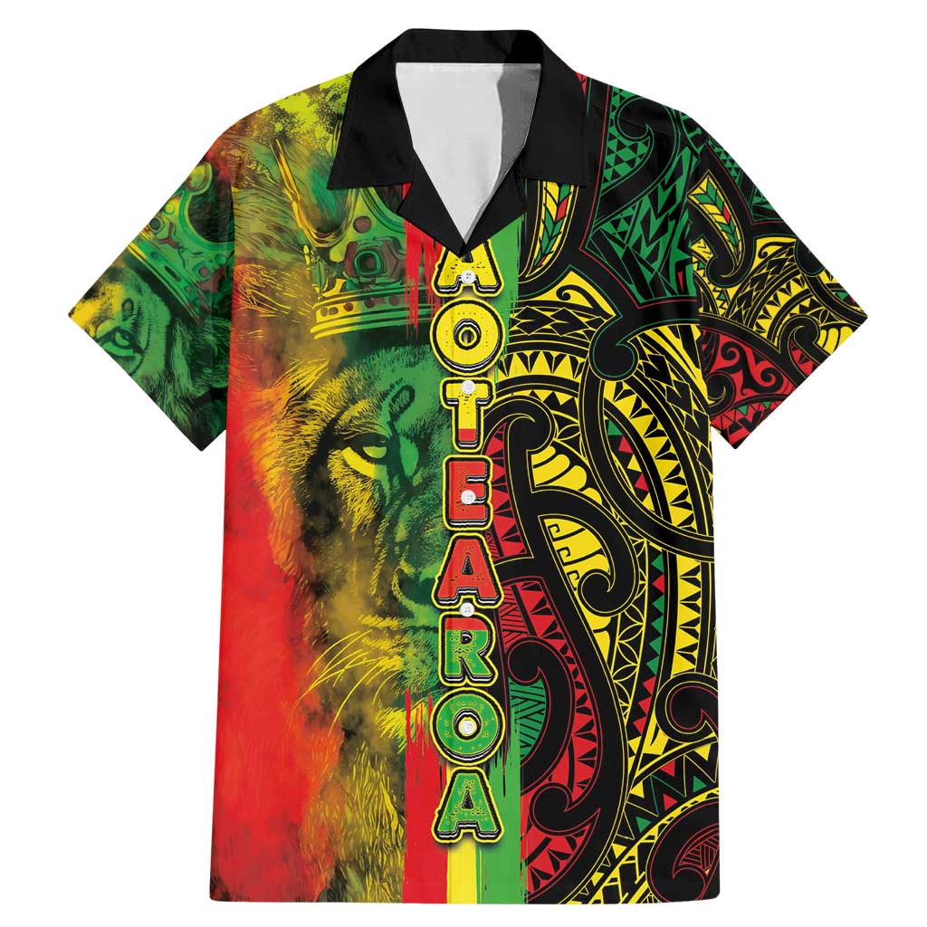 Aotearoa Reggae Family Matching Mermaid Dress and Hawaiian Shirt Maori Reggae-One Love