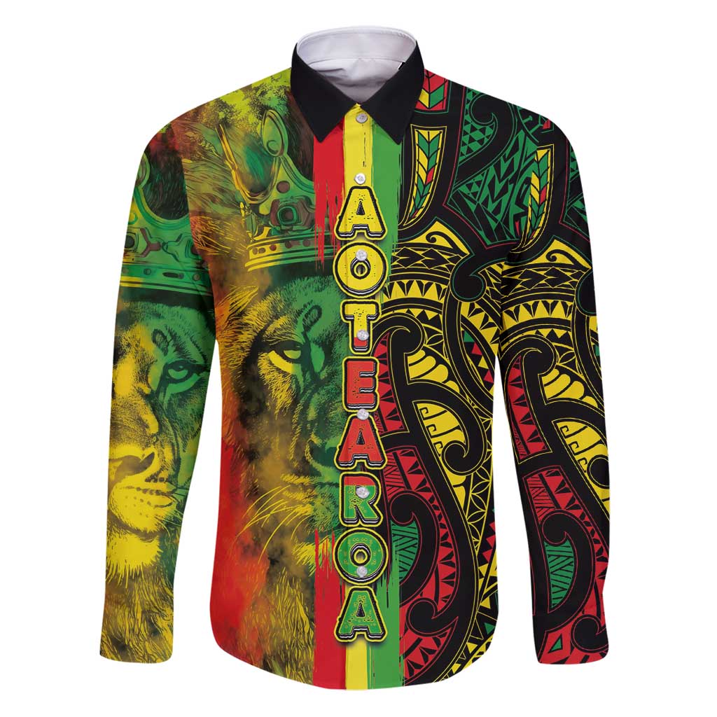 Aotearoa Reggae Family Matching Puletasi and Hawaiian Shirt Maori Reggae-One Love