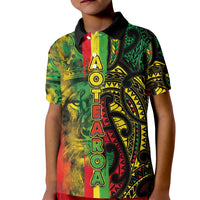 Aotearoa Reggae Kid Polo Shirt Maori Reggae-One Love