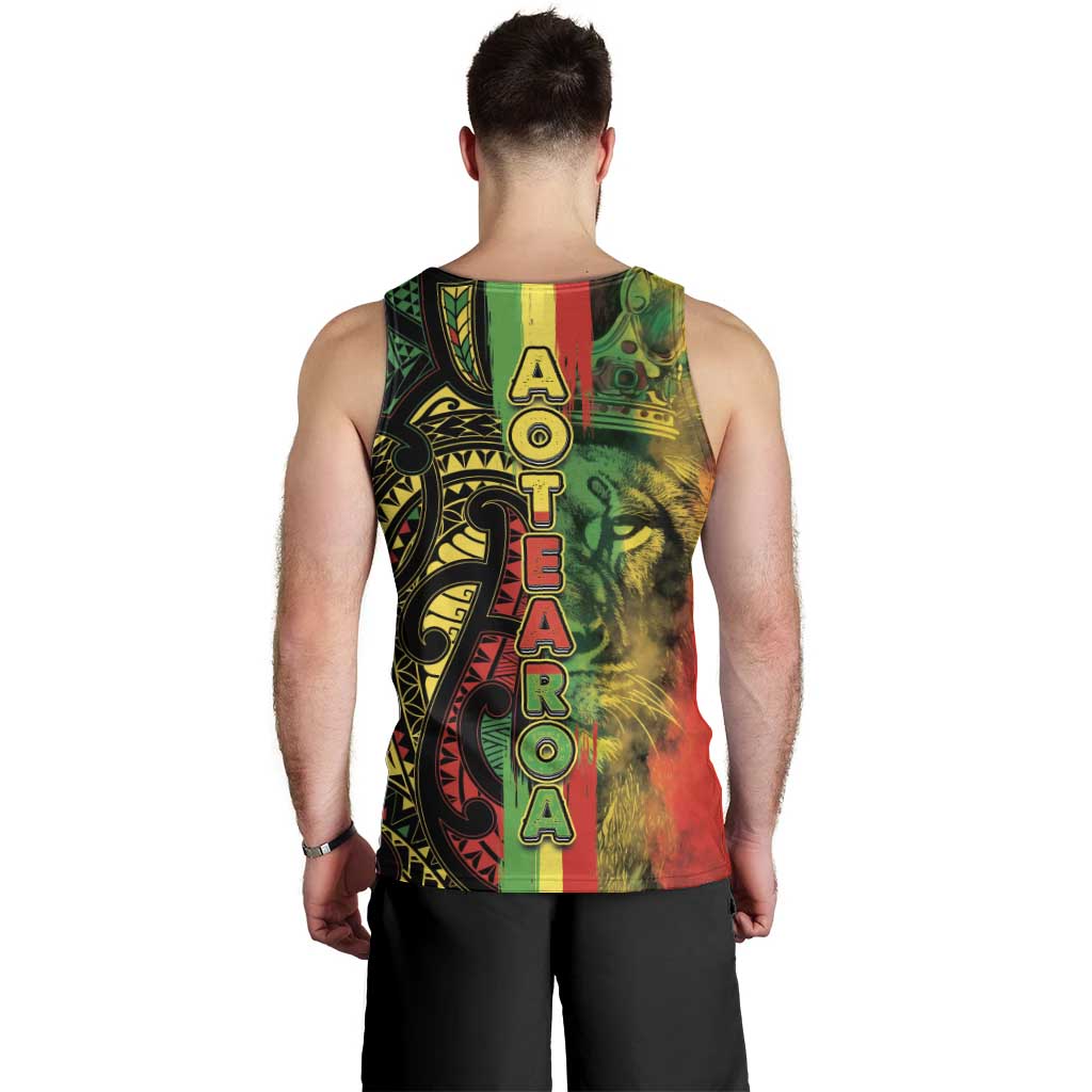 Aotearoa Reggae Men Tank Top Maori Reggae-One Love