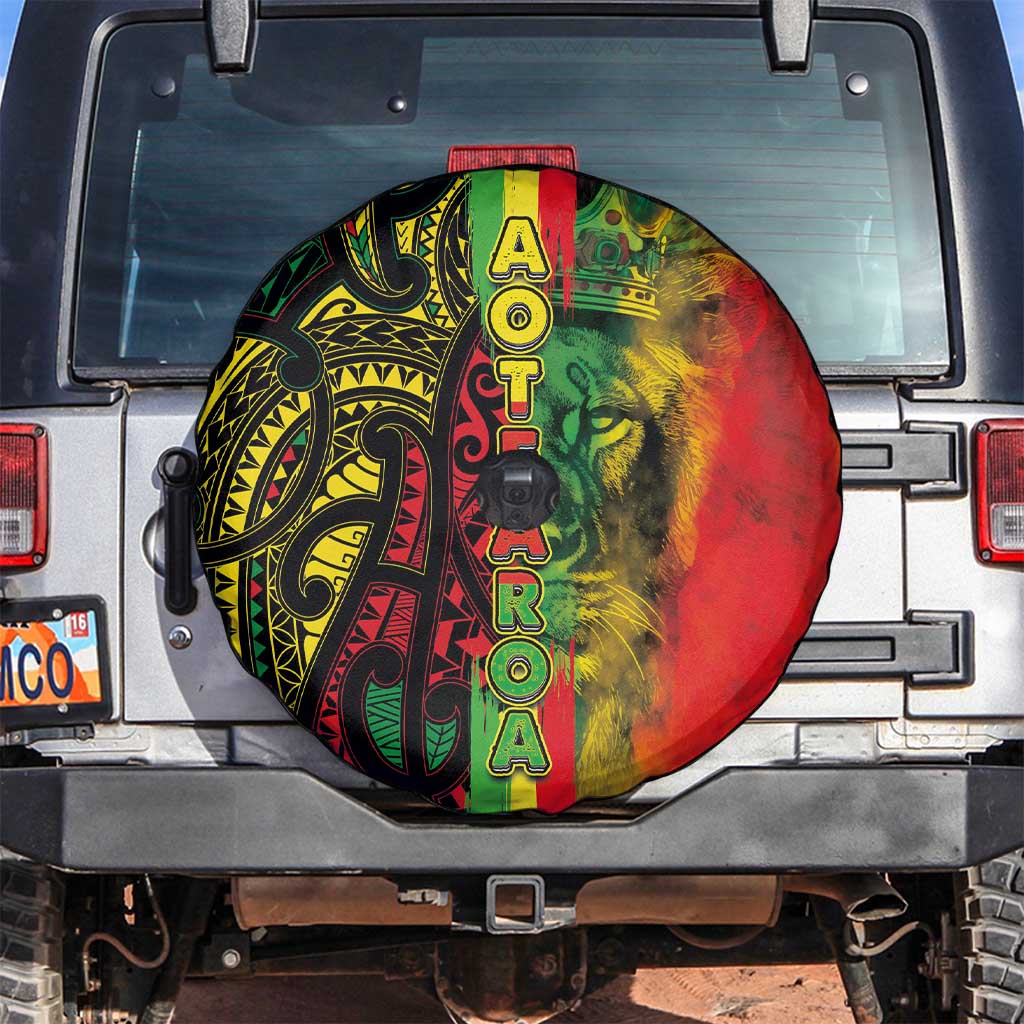 Aotearoa Reggae Spare Tire Cover Maori Reggae-One Love LT03 Reggae - Polynesian Pride