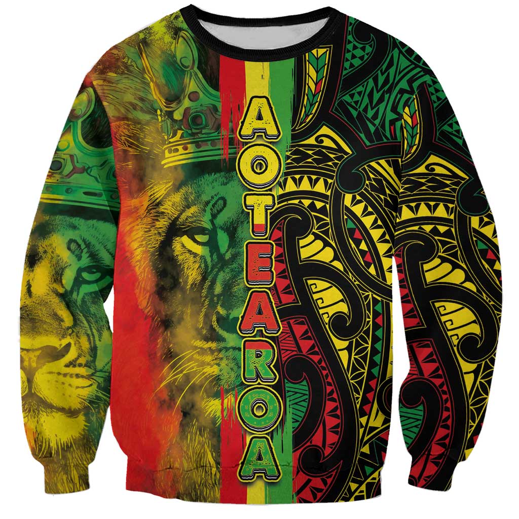 Aotearoa Reggae Sweatshirt Maori Reggae-One Love