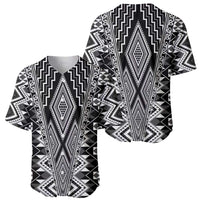 Aotearoa Tukutuku and Poutama Motif Classic Baseball Jersey
