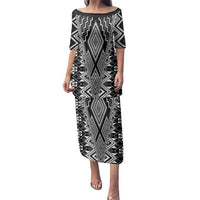 Aotearoa Tukutuku and Poutama Motif Classic Family Matching Puletasi and Hawaiian Shirt