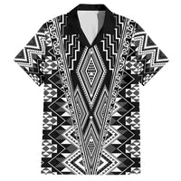 Aotearoa Tukutuku and Poutama Motif Classic Family Matching Short Sleeve Bodycon Dress and Hawaiian Shirt