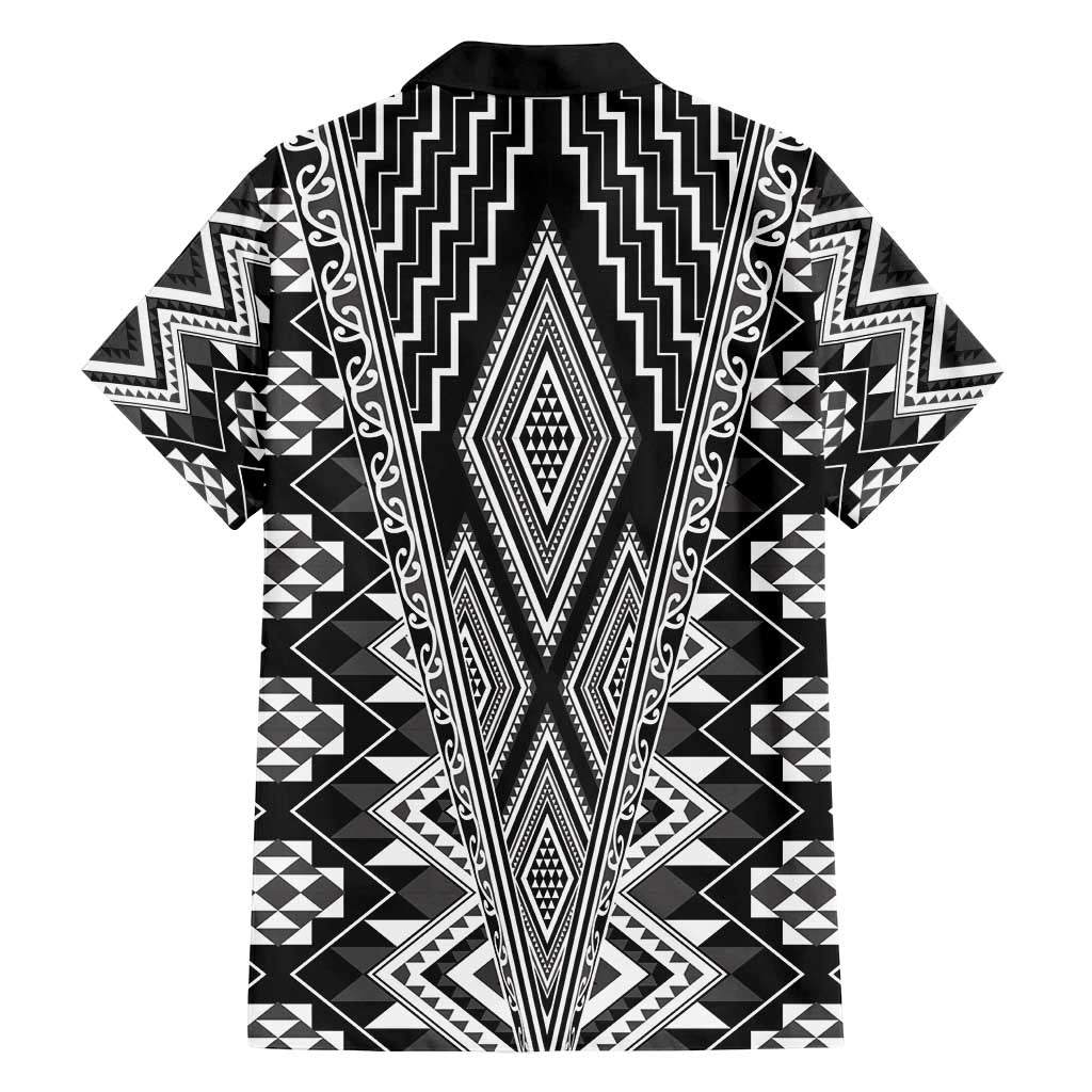 Aotearoa Tukutuku and Poutama Motif Classic Family Matching Tank Maxi Dress and Hawaiian Shirt
