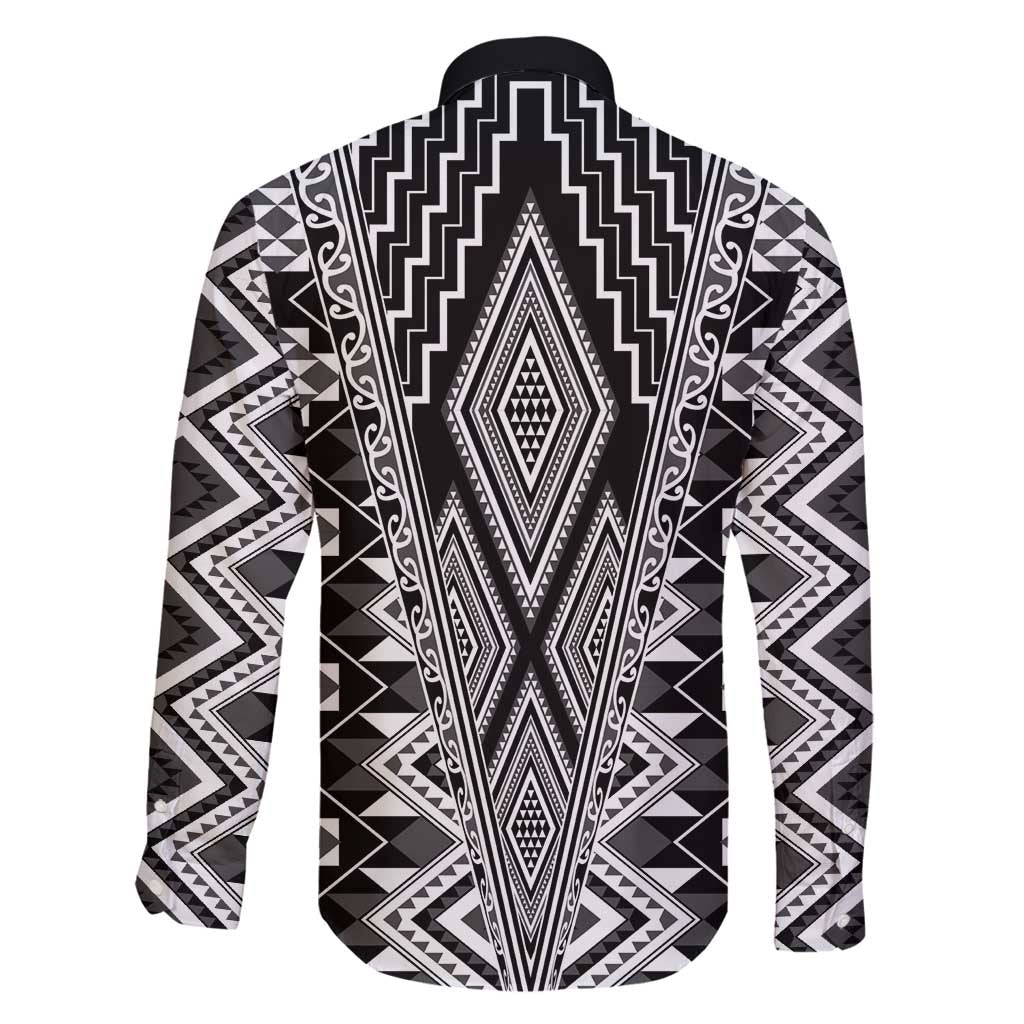 Aotearoa Tukutuku and Poutama Motif Classic Family Matching Tank Maxi Dress and Hawaiian Shirt