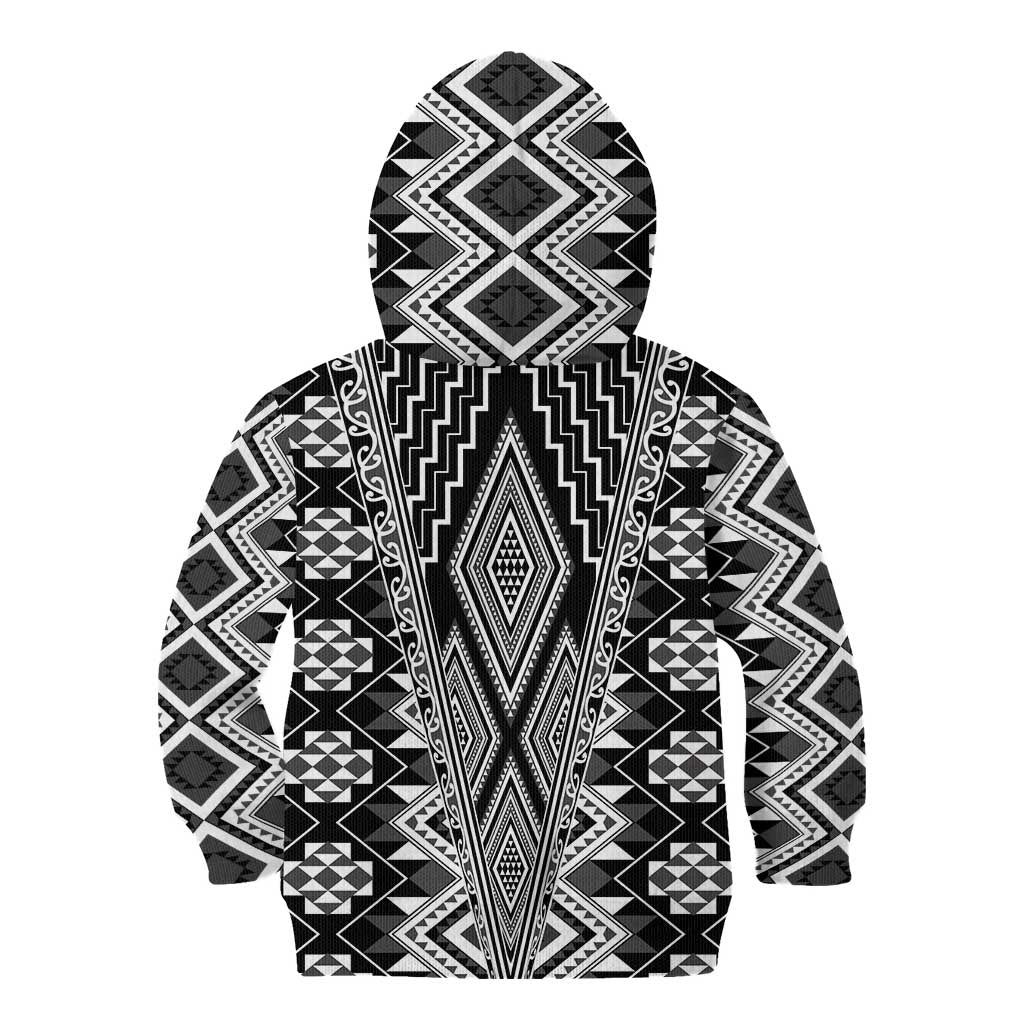 Aotearoa Tukutuku and Poutama Motif Classic Kid Hoodie