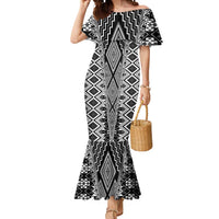 Aotearoa Tukutuku and Poutama Motif Classic Mermaid Dress
