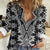 Aotearoa Tukutuku and Poutama Motif Classic Women Casual Shirt