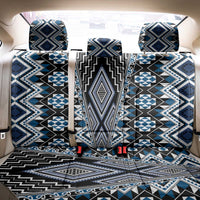 Blue Aotearoa Tukutuku and Poutama Motif Back Car Seat Cover