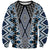Blue Aotearoa Tukutuku and Poutama Motif Sweatshirt
