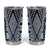 Blue Aotearoa Tukutuku and Poutama Motif Tumbler Cup