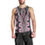 Pink Aotearoa Tukutuku and Poutama Motif Men Tank Top
