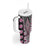 Pink Aotearoa Tukutuku and Poutama Motif Tumbler With Handle