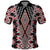 Red Aotearoa Tukutuku and Poutama Motif Polo Shirt