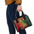 Hawaiian Reggae Shoulder Handbag Tropical Plants and Tribal Kakau Tattoo-One Love Jawaiian