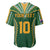 Custom Cook Islands Rugby League Baseball Jersey Tatau Tribal Pattern-Special Edition Green Color