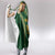 Custom Cook Islands Rugby League Hooded Blanket Tatau Tribal Pattern-Special Edition Green Color