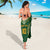 Custom Cook Islands Rugby League Sarong Tatau Tribal Pattern-Special Edition Green Color