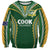 Custom Cook Islands Rugby League Sweatshirt Tatau Tribal Pattern-Special Edition Green Color