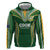 Custom Cook Islands Rugby League Zip Hoodie Tatau Tribal Pattern-Special Edition Green Color