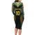 Custom Cook Islands Rugby League Family Matching Long Sleeve Bodycon Dress and Hawaiian Shirt Tatau Tribal Pattern-Special Edition Black Color