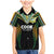 Custom Cook Islands Rugby League Family Matching Mermaid Dress and Hawaiian Shirt Tatau Tribal Pattern-Special Edition Black Color