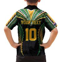 Custom Cook Islands Rugby League Hawaiian Shirt Tatau Tribal Pattern-Special Edition Black Color