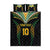 Custom Cook Islands Rugby League Quilt Bed Set Tatau Tribal Pattern-Special Edition Black Color
