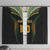 Custom Cook Islands Rugby League Window Curtain Tatau Tribal Pattern-Special Edition Black Color