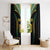 Custom Cook Islands Rugby League Window Curtain Tatau Tribal Pattern-Special Edition Black Color