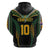 Custom Cook Islands Rugby League Zip Hoodie Tatau Tribal Pattern-Special Edition Black Color