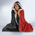 Custom Tonga and New Zealand Rugby Hooded Blanket Maori Mix Ngatu Pattern