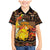 Personalized Australia and Papua New Guinea Together Family Matching Mermaid Dress and Hawaiian Shirt Kangaroo Aboriginal Art and Bird-of-paradise Oro Tribal Motifs - Polynesian Pride