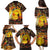 Personalized Australia and Papua New Guinea Together Family Matching Puletasi and Hawaiian Shirt Kangaroo Aboriginal Art and Bird-of-paradise Oro Tribal Motifs - Polynesian Pride