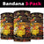 Australia and Papua New Guinea Together Neck Gaiter Kangaroo Aboriginal Art and Bird-of-paradise Oro Tribal Motifs - Polynesian Pride
