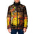 Personalized Australia and Papua New Guinea Together Padded Jacket Kangaroo Aboriginal Art and Bird-of-paradise Oro Tribal Motifs - Polynesian Pride