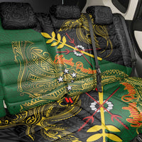 Chimpu Province Papua New Guinea Back Car Seat Cover Bird-of-paradise Art Tattoo and Melanesian Motifs - Polynesian Pride