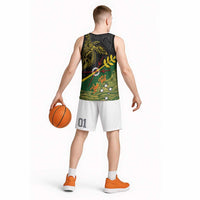 Personalized Chimpu Province Papua New Guinea Basketball Jersey Bird-of-paradise Art Tattoo and Melanesian Motifs - Polynesian Pride