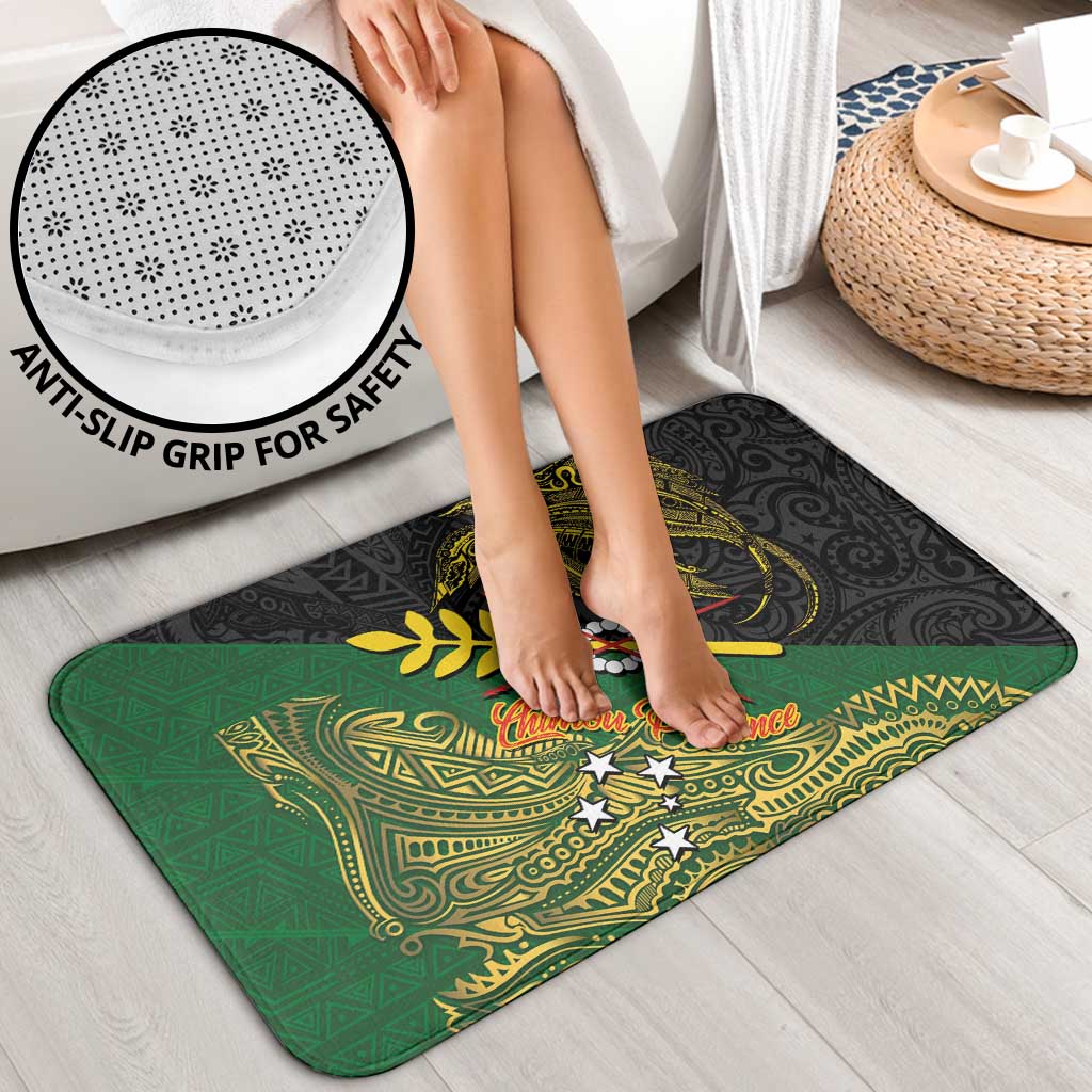 Chimpu Province Papua New Guinea Bathroom Set Bird-of-paradise Art Tattoo and Melanesian Motifs - Polynesian Pride