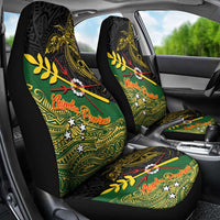Chimpu Province Papua New Guinea Car Seat Cover Bird-of-paradise Art Tattoo and Melanesian Motifs - Polynesian Pride