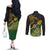 Personalized Chimpu Province Papua New Guinea Couples Matching Off The Shoulder Long Sleeve Dress and Long Sleeve Button Shirt Bird-of-paradise Art Tattoo and Melanesian Motifs - Polynesian Pride