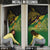 Personalized Chimpu Province Papua New Guinea Door Cover Bird-of-paradise Art Tattoo and Melanesian Motifs - Polynesian Pride