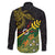 Personalized Chimpu Province Papua New Guinea Family Matching Off Shoulder Short Dress and Hawaiian Shirt Bird-of-paradise Art Tattoo and Melanesian Motifs - Polynesian Pride