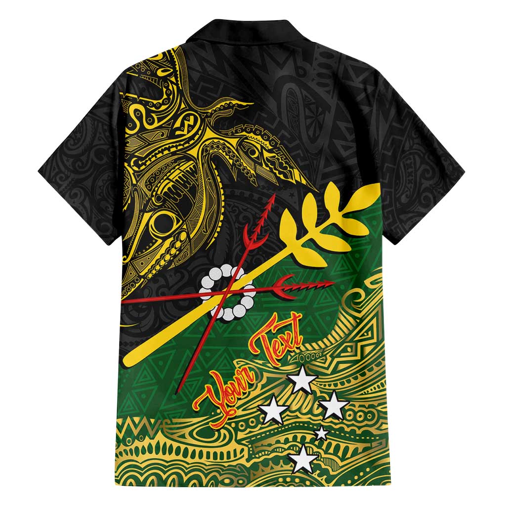 Personalized Chimpu Province Papua New Guinea Family Matching Summer Maxi Dress and Hawaiian Shirt Bird-of-paradise Art Tattoo and Melanesian Motifs - Polynesian Pride